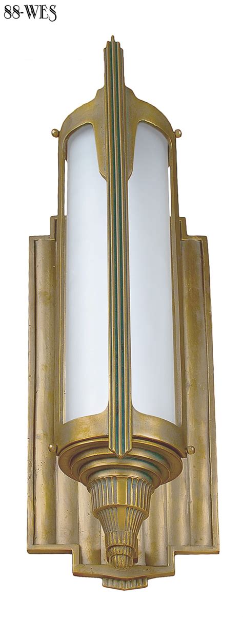 art deco exterior lights.